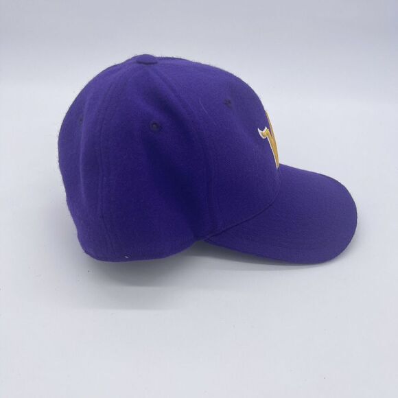 Nike Vintage 90s Minnesota Vikings Hat Baseball Cap Fitted 7 3/8‎ Purple - Picture 4 of 6